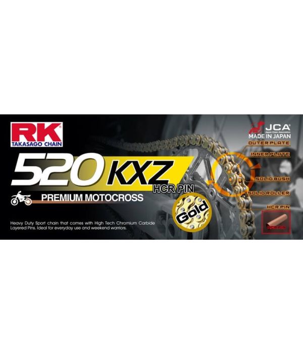 Ketting RK 520 GOLD racing cross