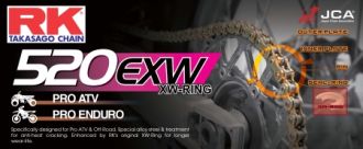 Chain RK 520 XW'Ring super reinforced 90 L