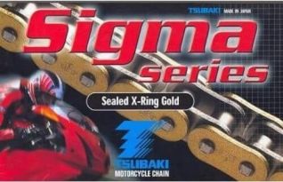 Chain TSUBAKI 525 O'Ring hyper reinforced  gold 104 L