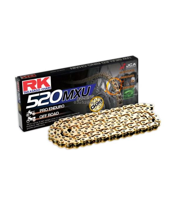 Chaine RK 520 UW'Ring hyper renforcée couleur or