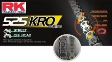 Chain RK 525 O'Ring reinforced 114L