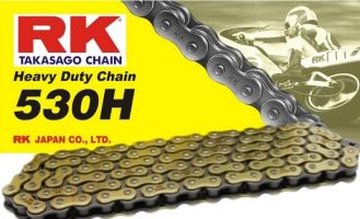 Chain RK 530 reinforced color gold 100L