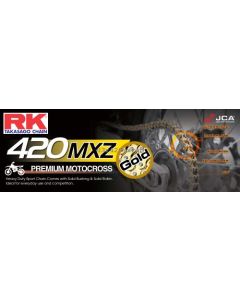 Chain RK 420 racing cross gold 124 L
