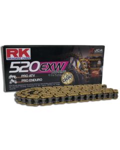 Chain RK 520 XW'Ring super reinforced gold 100 L
