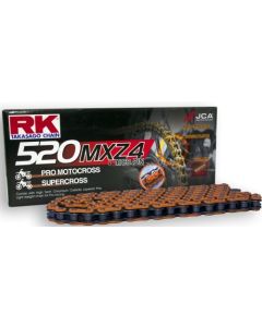 Chain RK 520 racing cross ORANGE 116 L