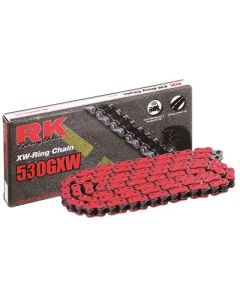 Chain RK 530 XW'Ring hyper reinforced RED 100 L