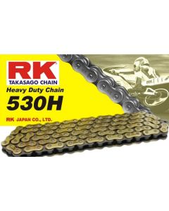 Chain RK 530 reinforced color gold 106L