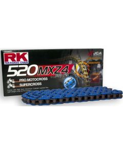 Chaine RK 520 compétition cross BLEUE 124 M