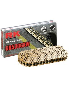 Chaine RK 530 XW'Ring hyper renforcée couleur or 114 M