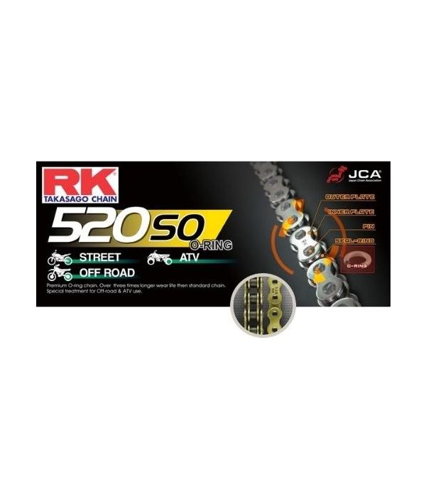 Chain RK 520 O'Ring reinforced