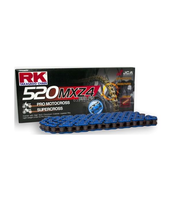Chain RK 520 racing cross blue 124 L