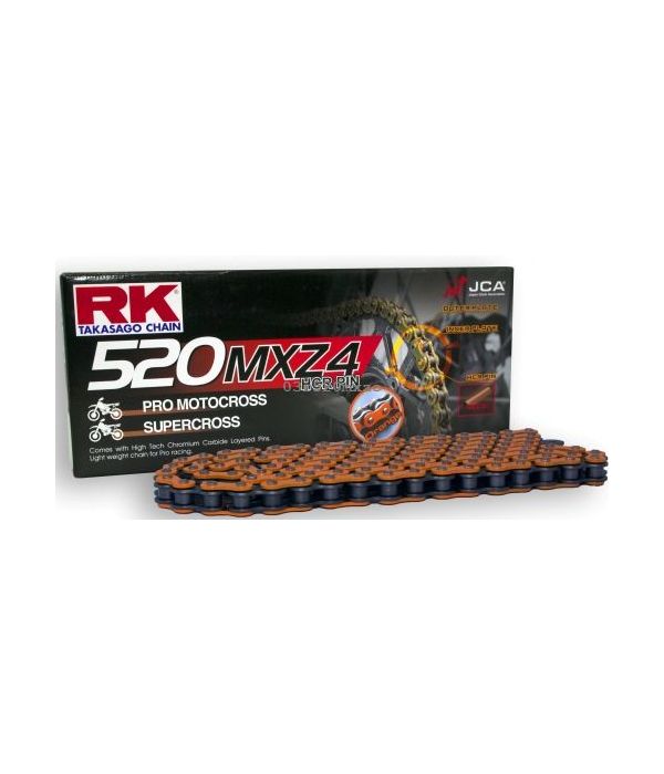 Chain RK 520 racing cross ORANGE 116 L